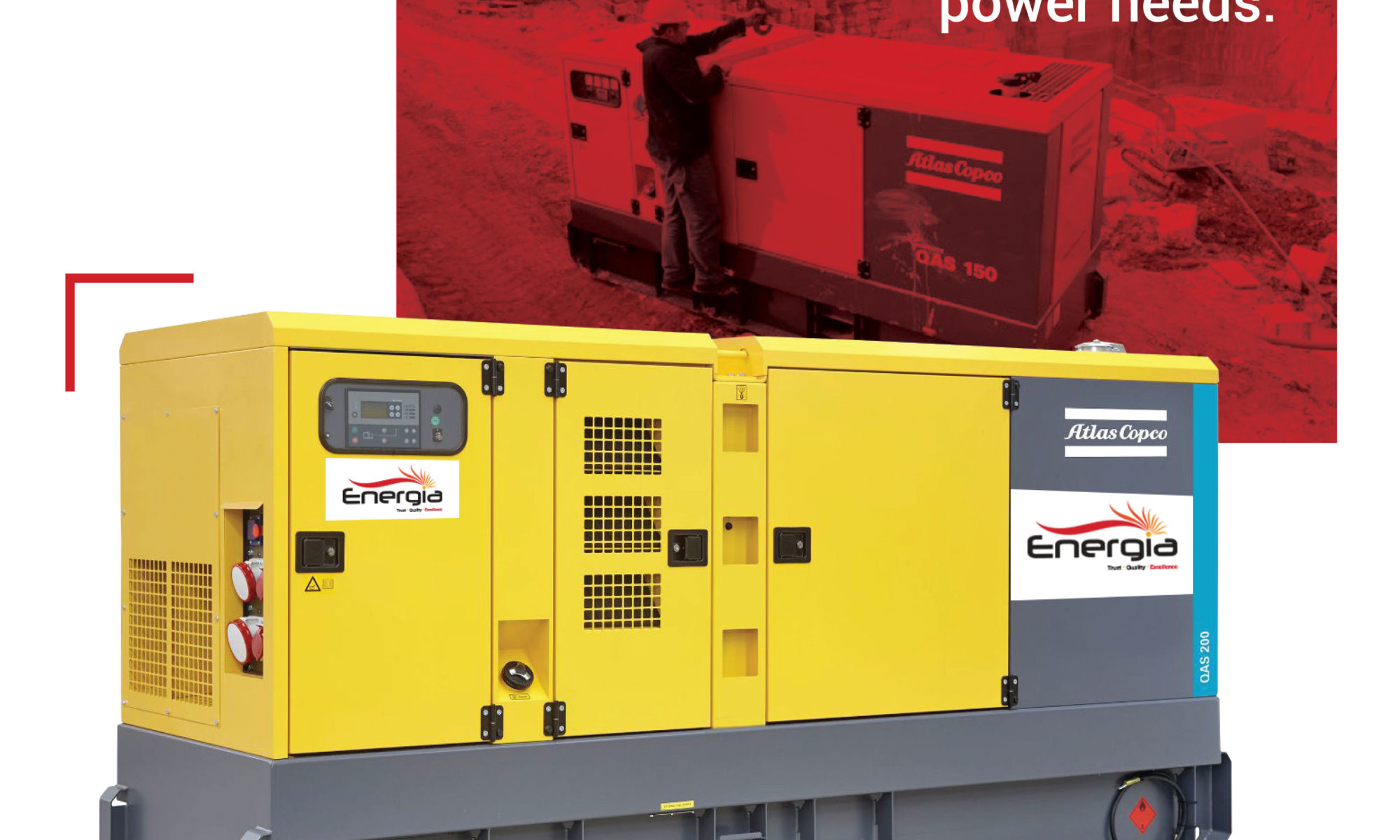 QAS range, mobile generator rental